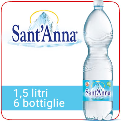 Sant'Anna 6x1,5lt : acqua minerale con consegna a domicilio